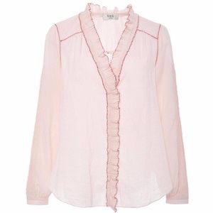 Sea NY Pink Ruffle Top
